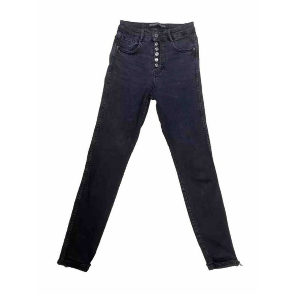 Zara Trafaluc‎ Pants Womens Black Wash Denim Jeans Skinny Casual W24xL26